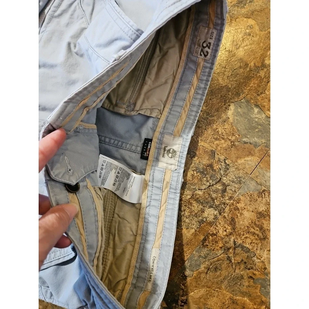 Timberland Cargo Shorts conway lake utility shorts Mens Size 32 Gray (A130)